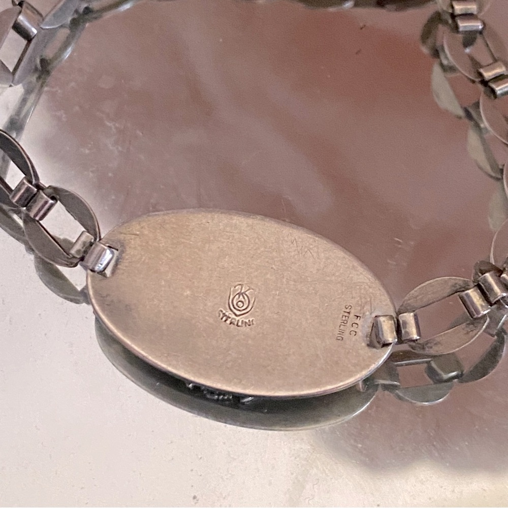 Vintage Sterling Silver WWII Sweetheart Bracelet - Picture 3 of 3